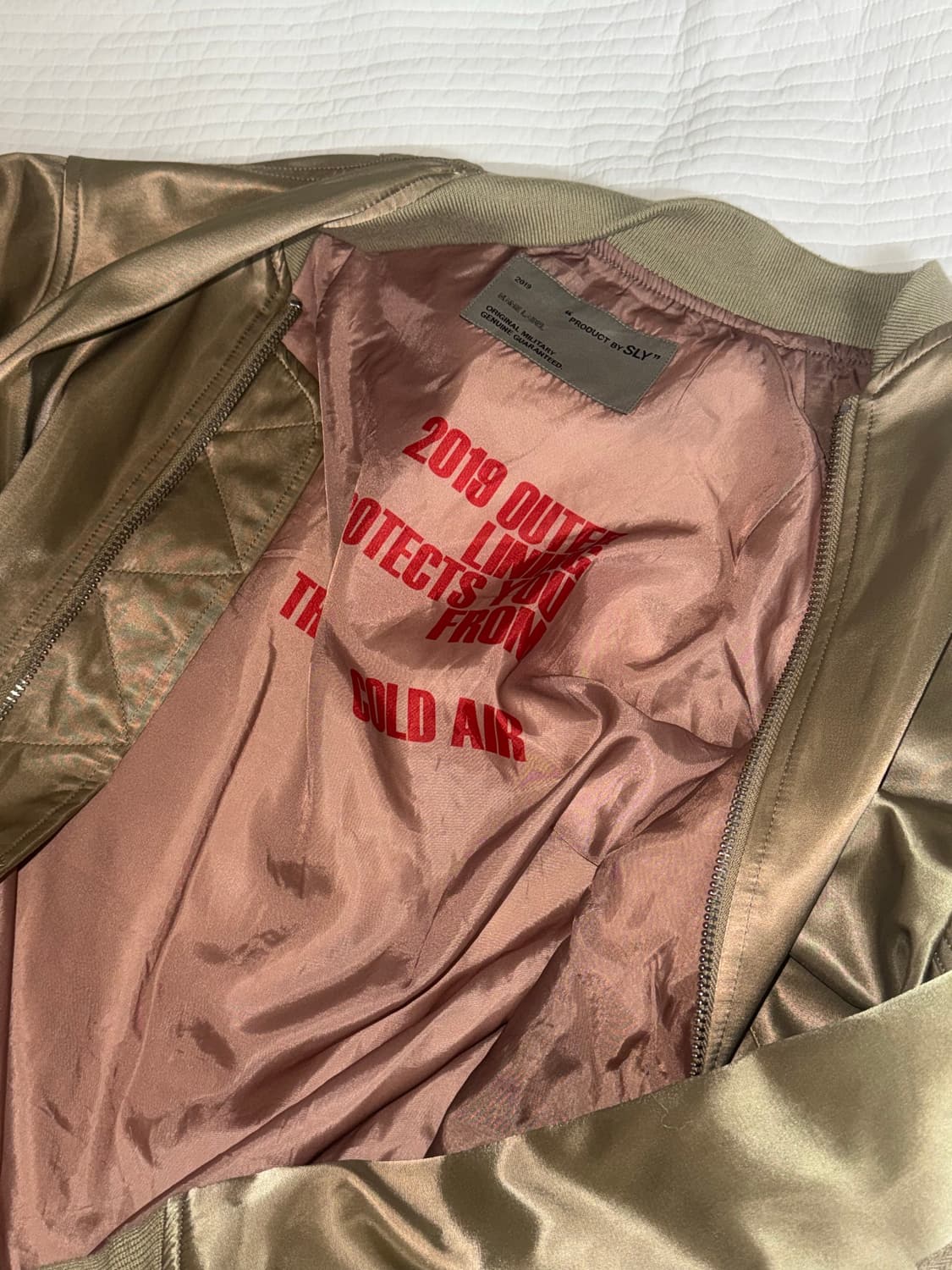 Sly y2k 봄버 밀리터리 항공점퍼 ma-1 자켓 상품이미지3