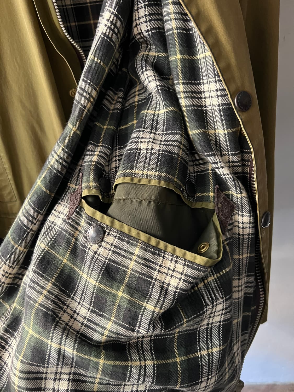 [XL]Barbour 바버 BORDER 보더 왁스 페이드 코튼 헌팅 자켓 상품이미지8