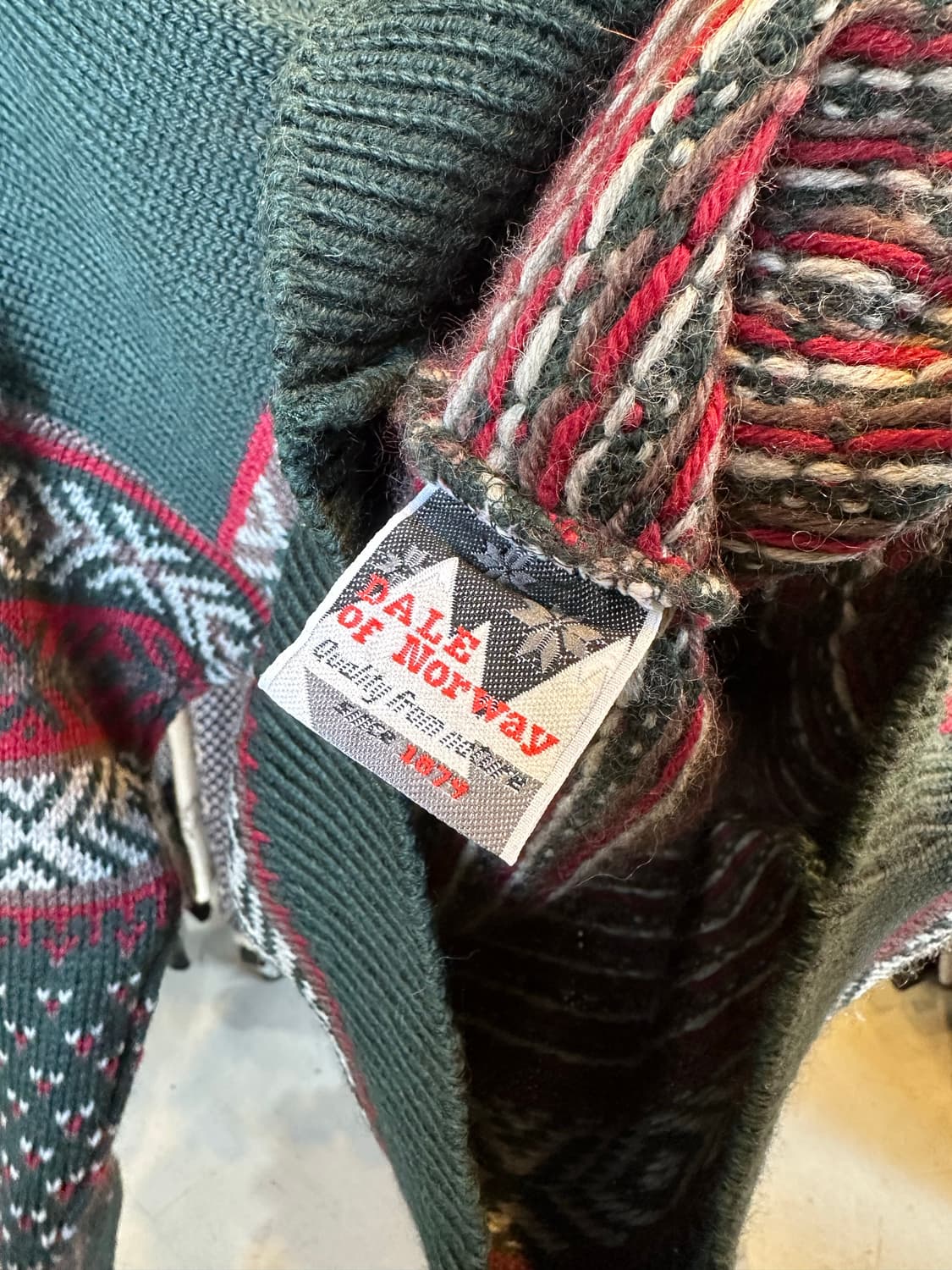 데일오브노르웨이 헤비 울 하프집 노르딕 스웨터 상품이미지7