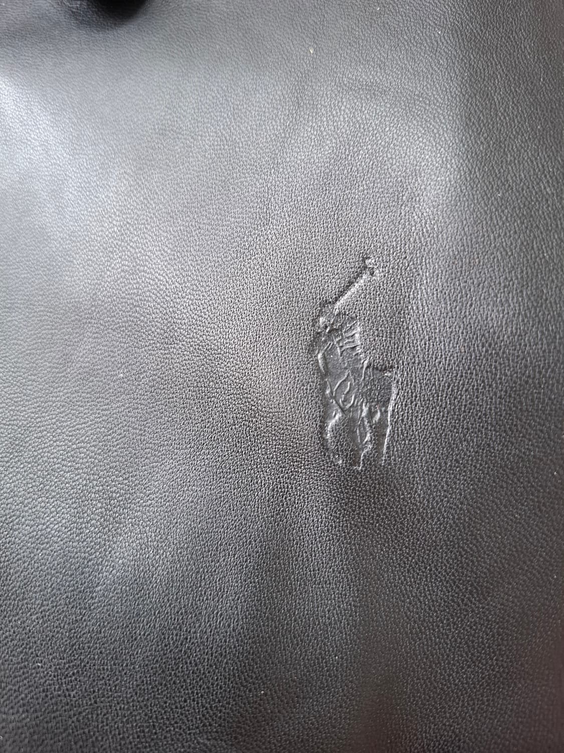 S 폴로 랄프로렌 맥스웰 램스킨 블랙 가죽 자켓 상품이미지10