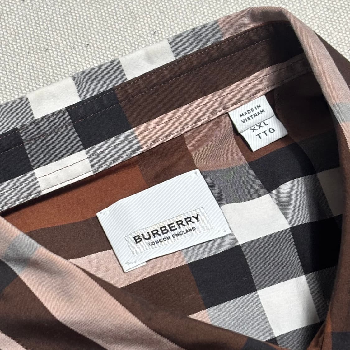 🫶🏻 버버리 브라운 체크 셔츠 🫶🏻 상품이미지4