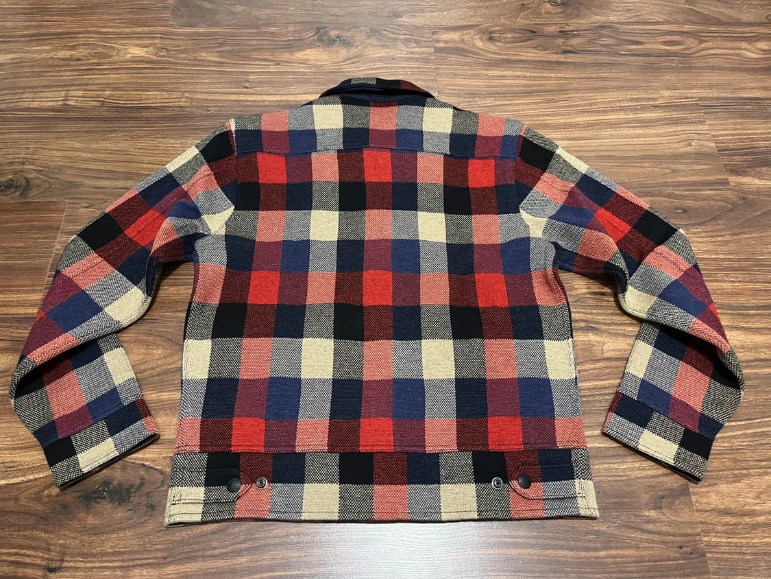 더블알엘 RRL 플레이드 Plaid 체크 울 점퍼 자켓 사이즈 M 상품이미지4