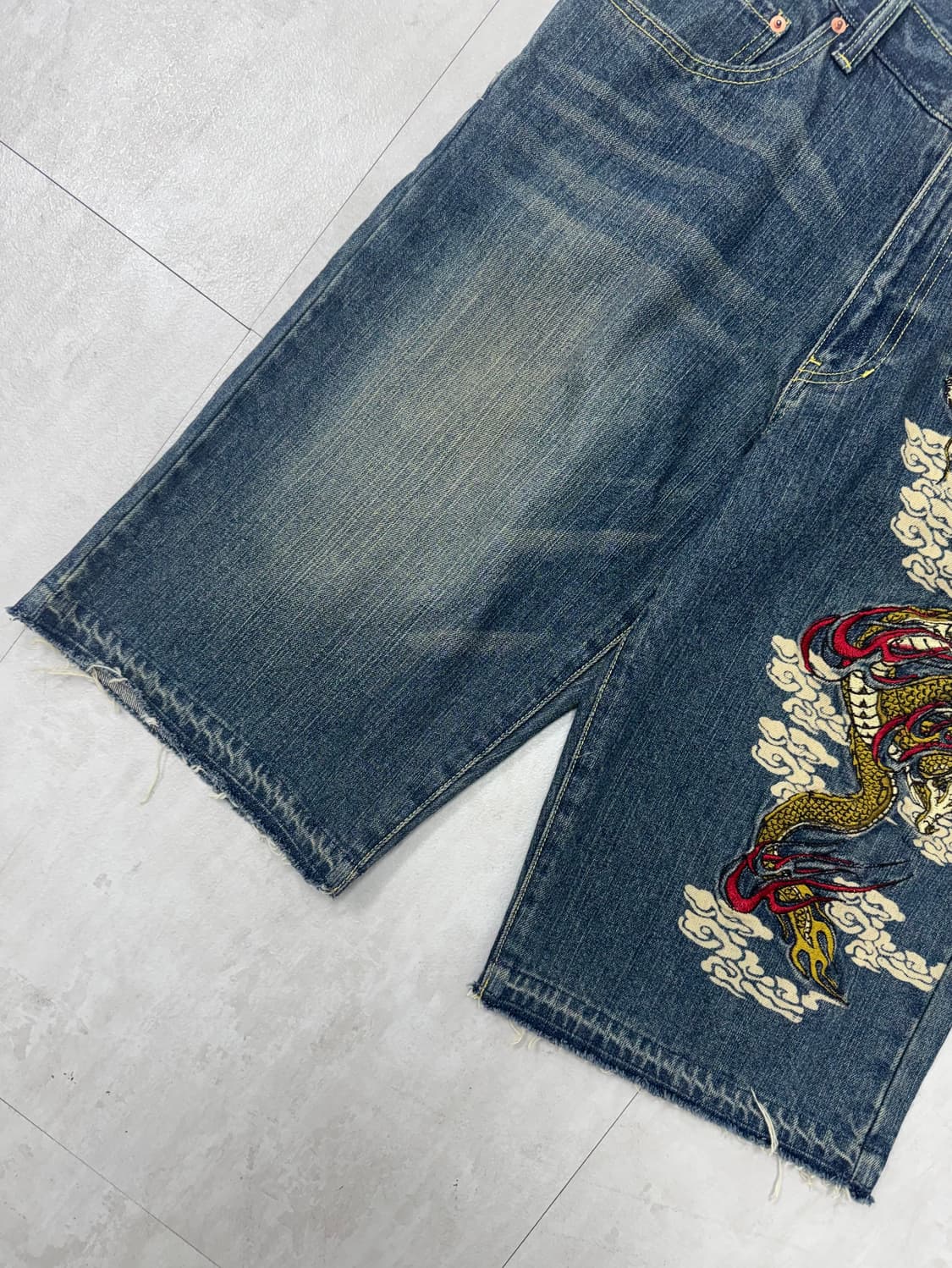 •Japanese vintage 오리엔탈 용자수 하프팬츠 상품이미지3