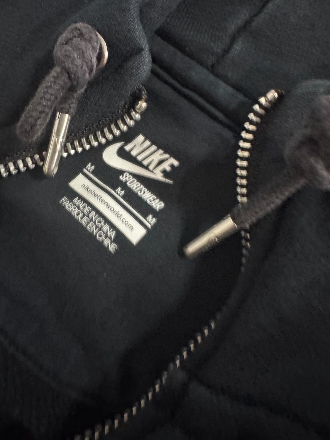 여성 나이키 스우시 암포켓 트레이닝 후드집업 M 네이비 상품이미지3