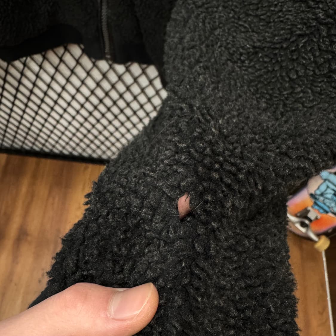 오니츠카 타이거 X 안드레아 폼필리오 플리스 후드 집업 뽀글이 블랙 상품이미지8