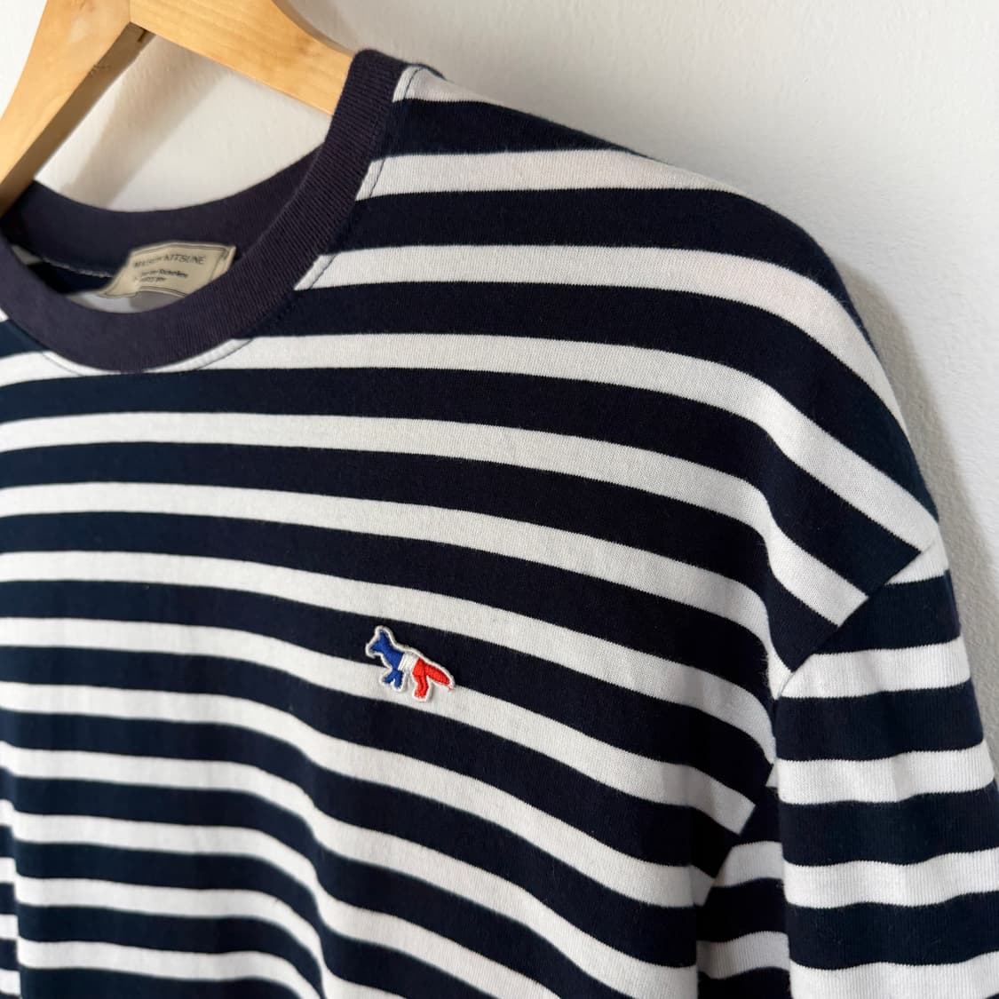 [L] 메종키츠네 스트라이프 긴팔티셔츠 상품이미지3