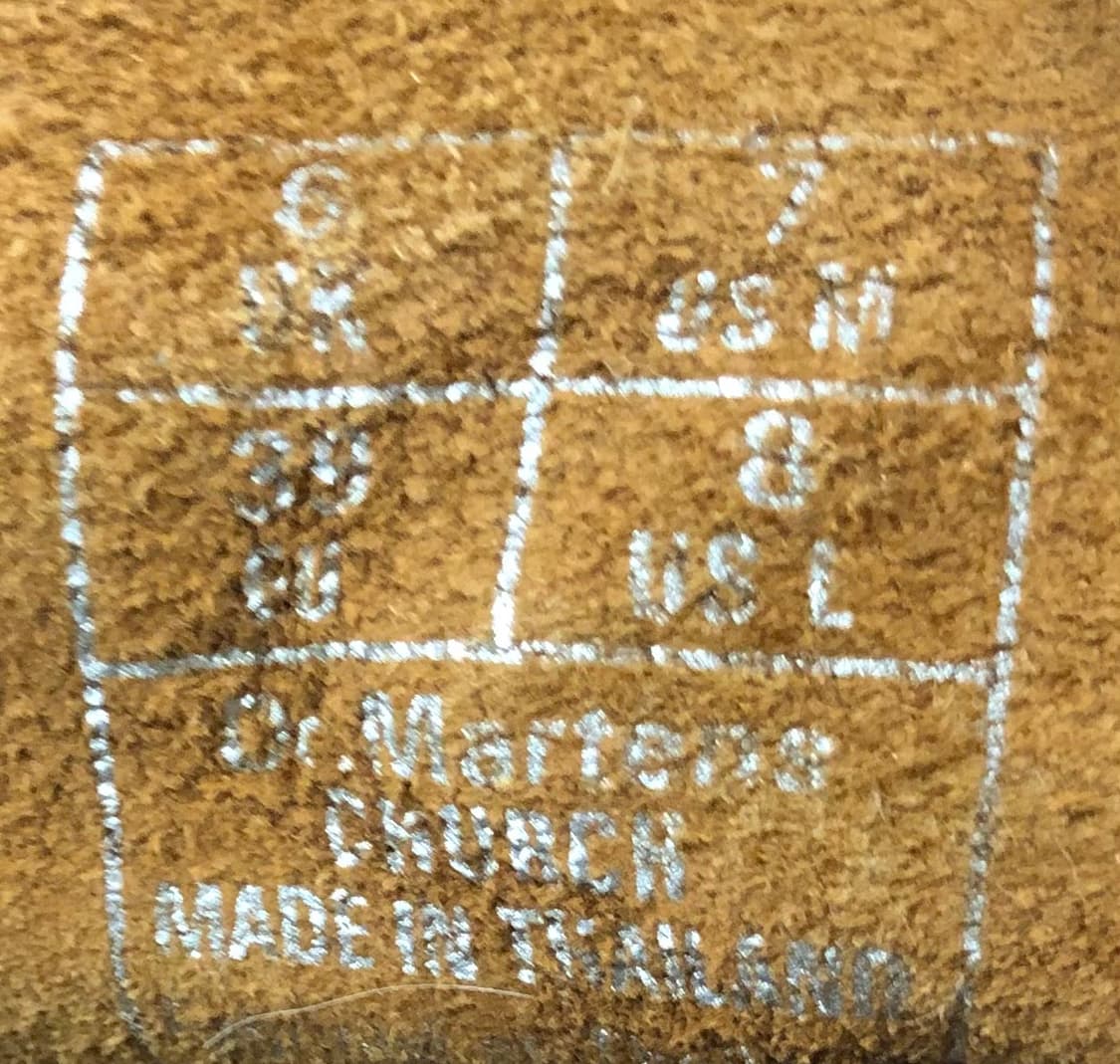 닥터마틴 처치 부츠 블랙 UK6 상품이미지7