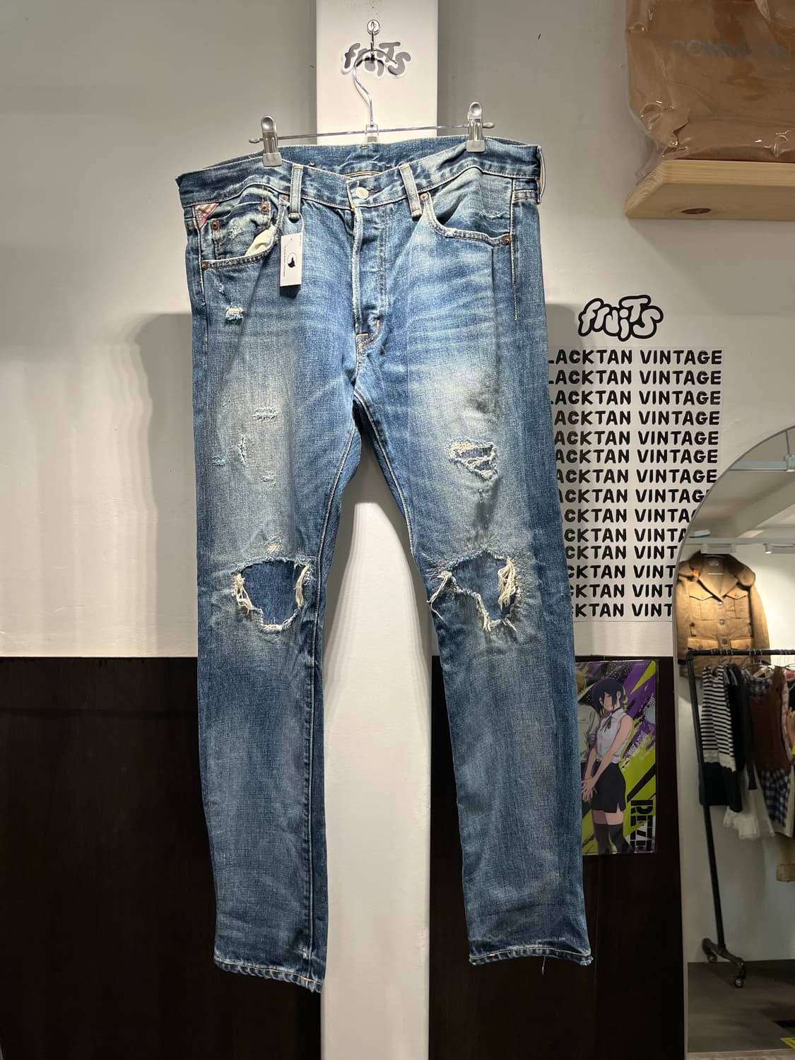 폴로 데님앤서플라이 패치워크 데님팬츠 상품이미지2