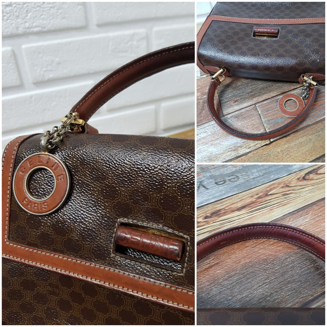 [정품] 셀린느 마카담 탑핸들 켈리백 상품이미지5