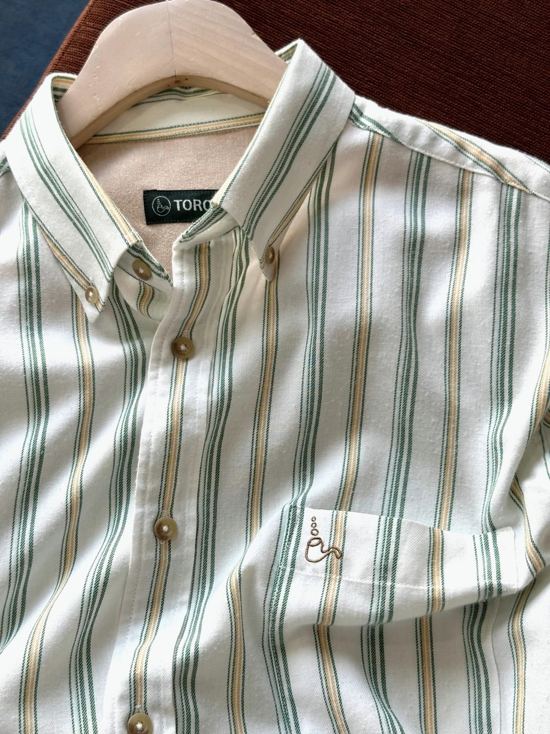 Design stitch multi stripe shirt 상품이미지2