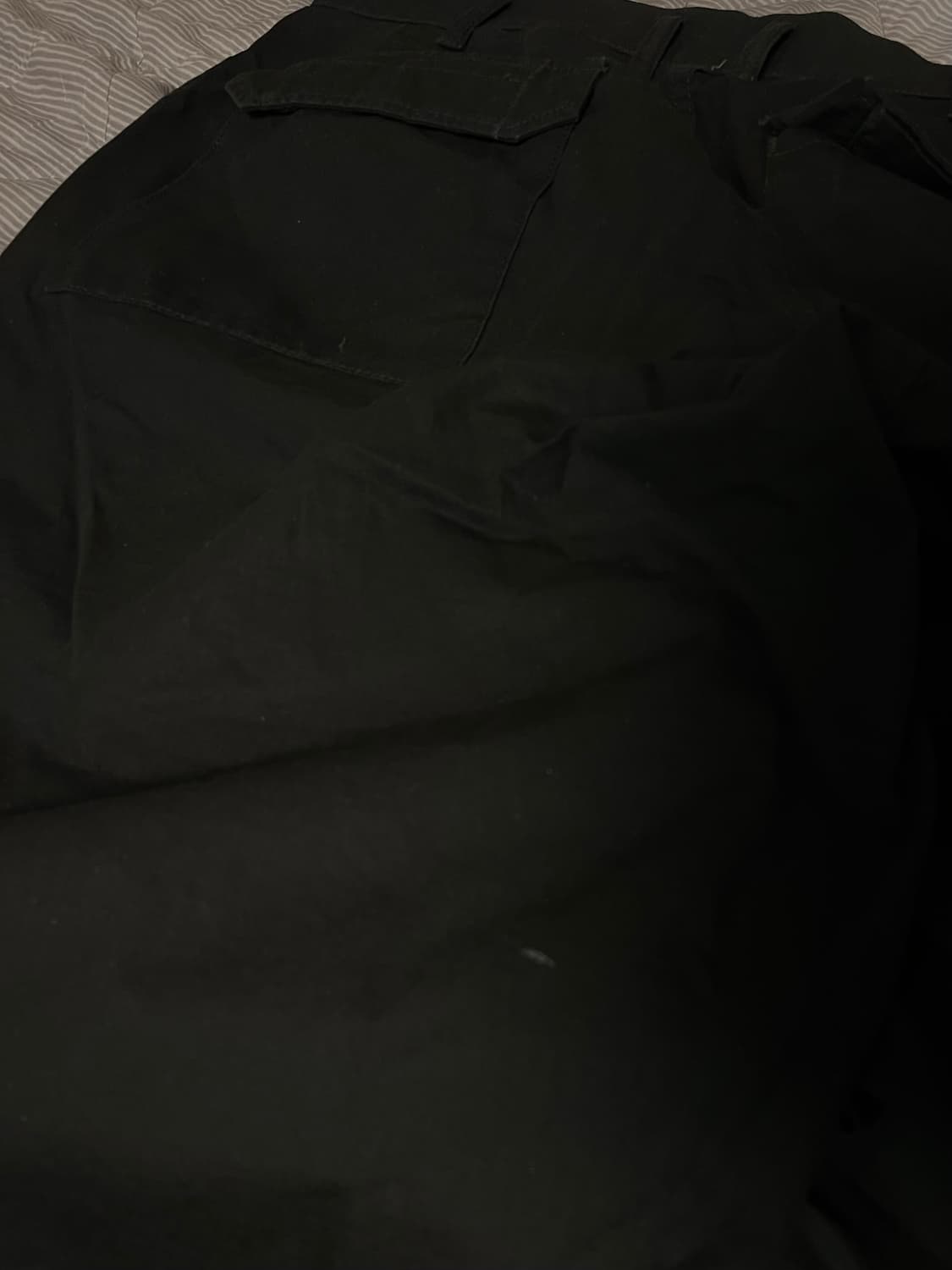 요지야마모토 블랙스캔달 립스탑 와이드 코튼 팬츠 상품이미지6