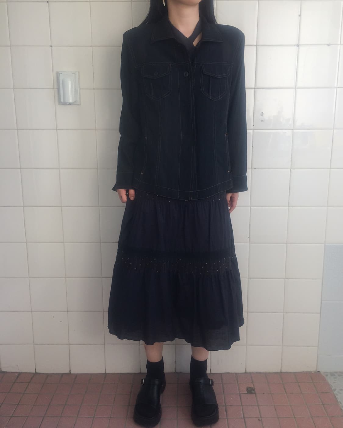 Line detail jacket 상품이미지1