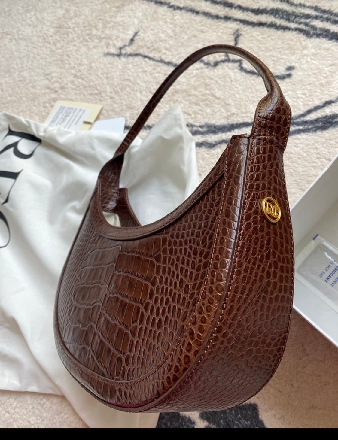 렉토 크로크이펙트 쇼울더백 브라운 새상품 상품이미지2