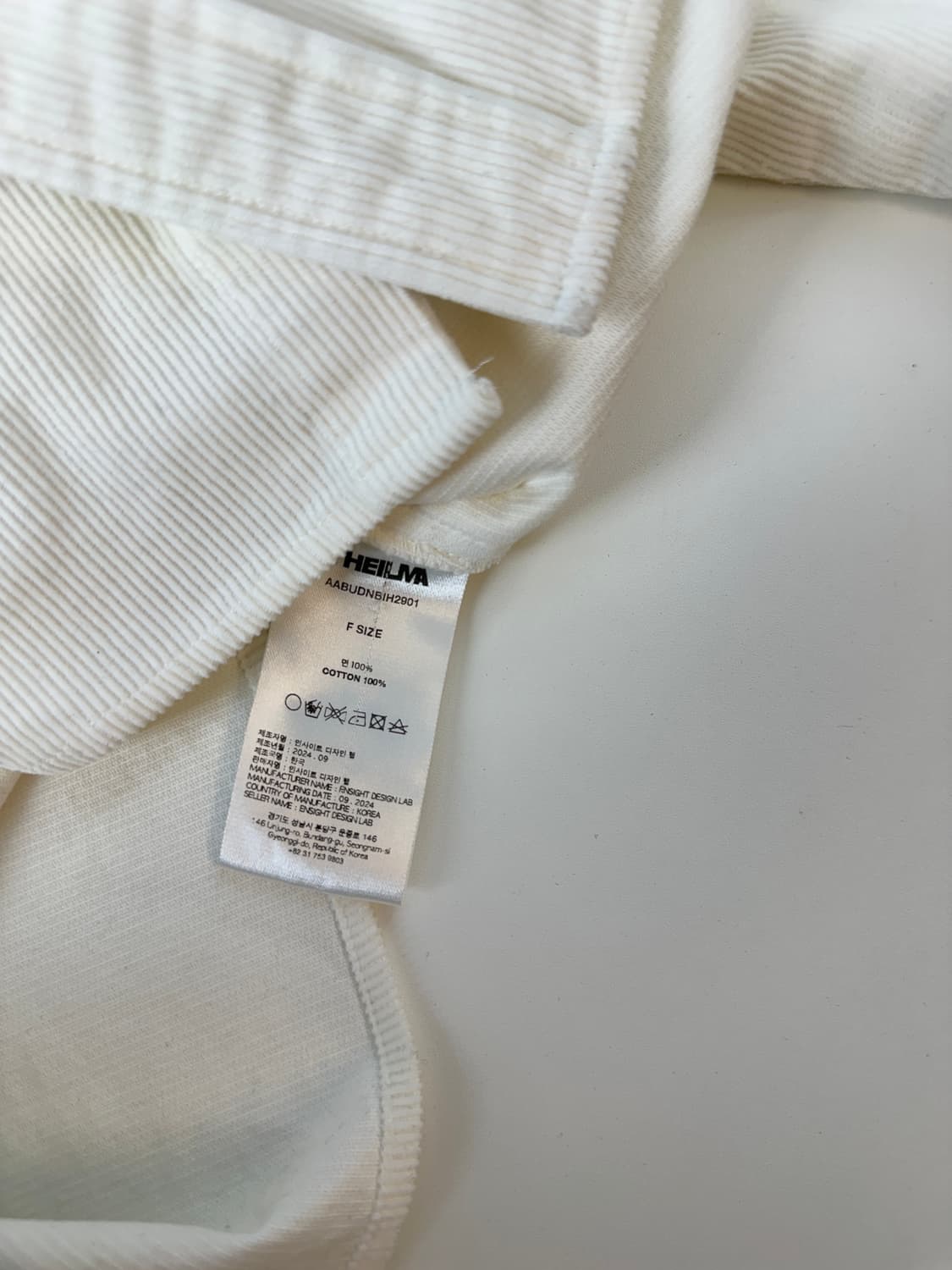 더일마 코듀로이 디테일 셔츠  상품이미지4