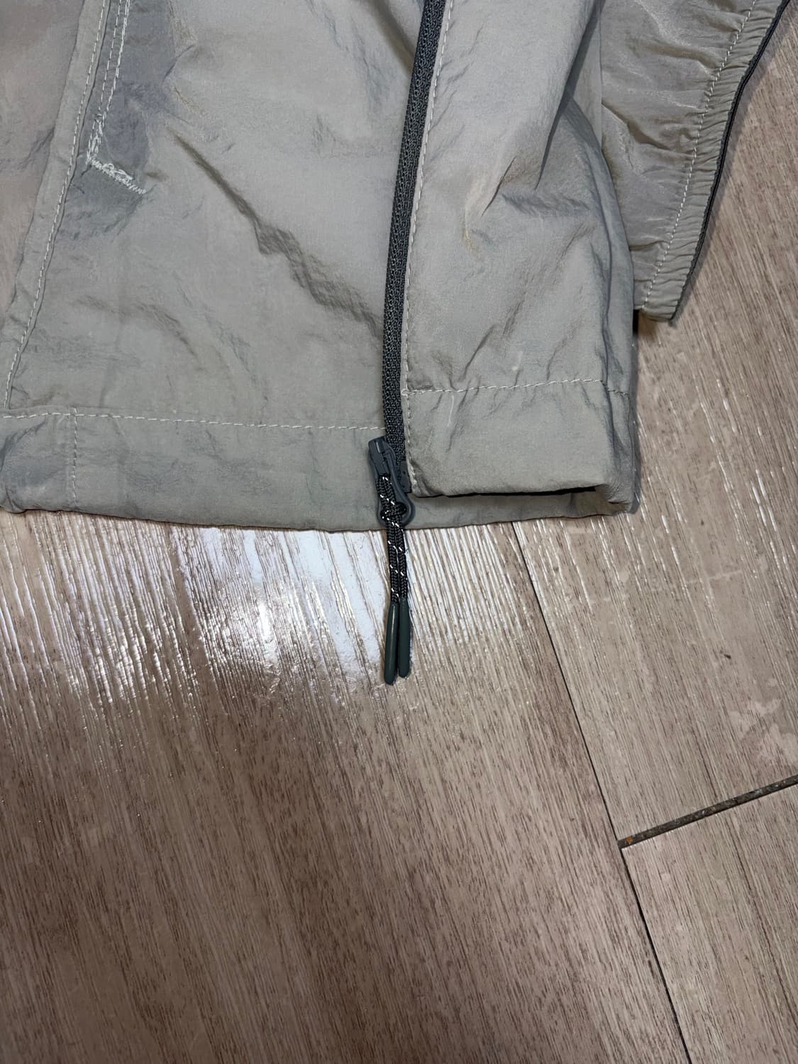 무탠다드 시티레저 하이넥 시어 윈드브레이커 라이트그레이 XL 상품이미지7