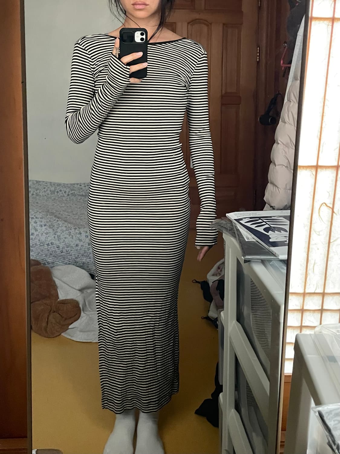 롱슬리브 맥시 드레스 상품이미지1