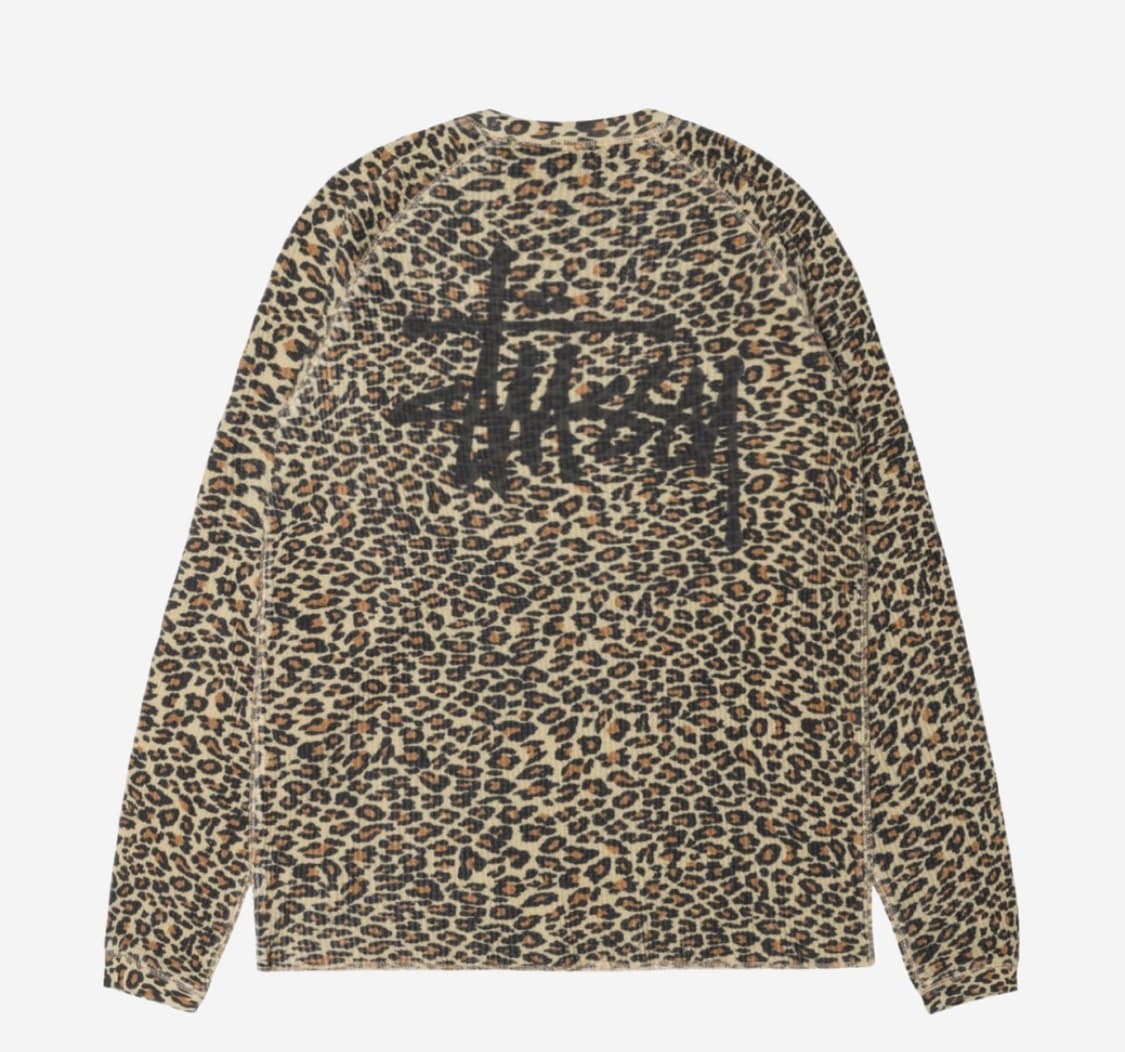 XL) 스투시 베이직 써멀 레오파드 롱슬리브  상품이미지2