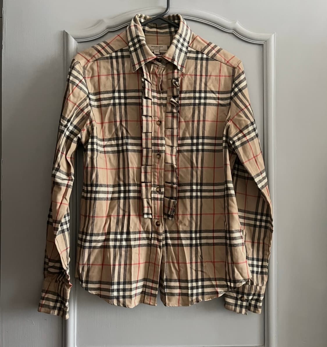 버버리 키즈 프릴 셔츠 UK12 성인44-55가능 상품이미지3