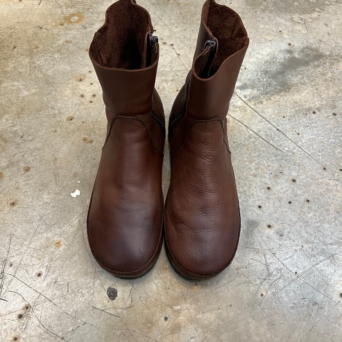 Plantation 레더 숏 부츠 상품이미지1