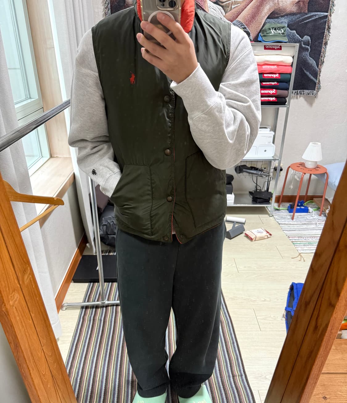 폴로 리버시블 패딩 베스트 상품이미지2