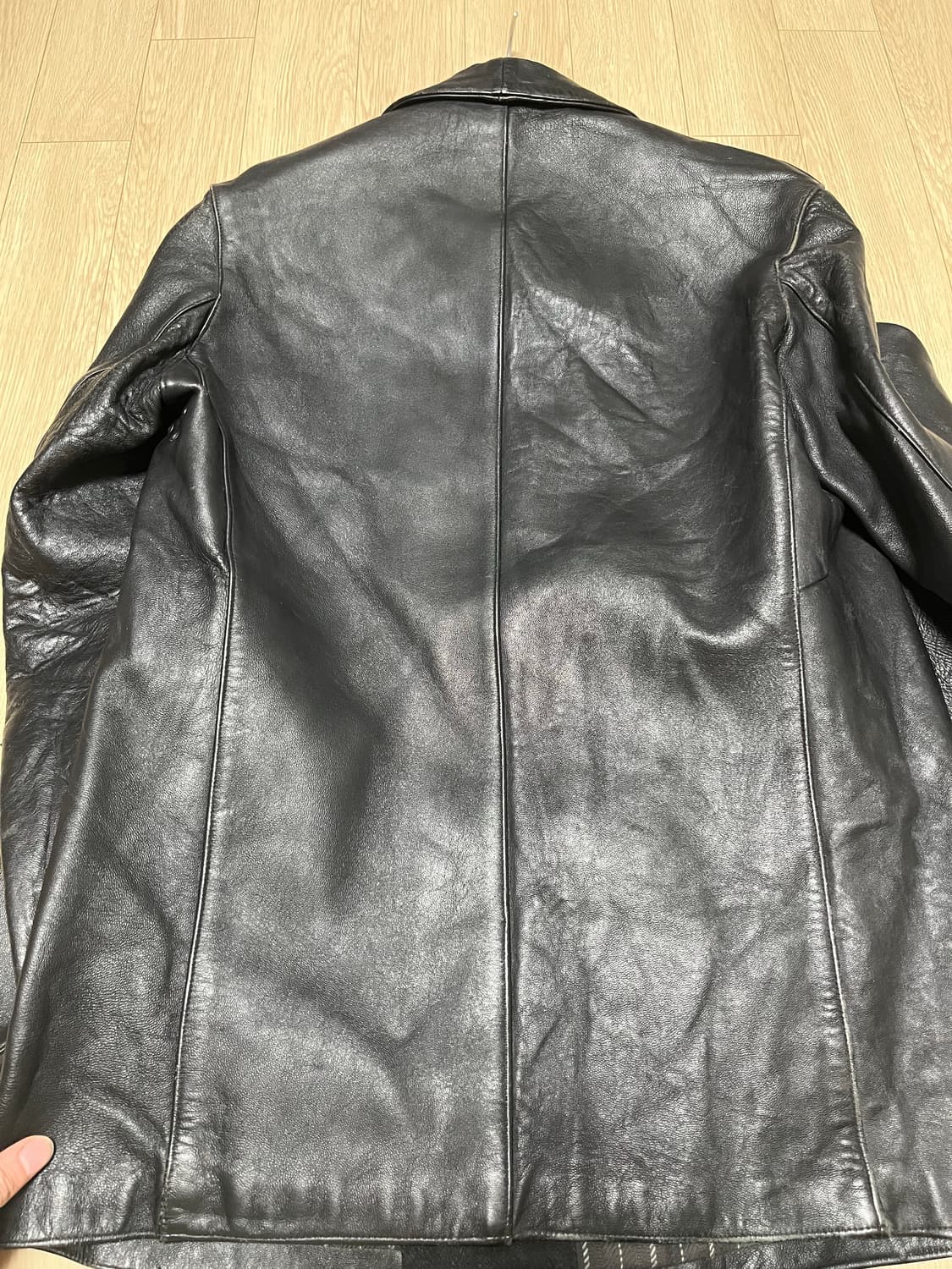 빈티지 프렌치 더블 레더자켓 르꼬르뷔지에 상품이미지10