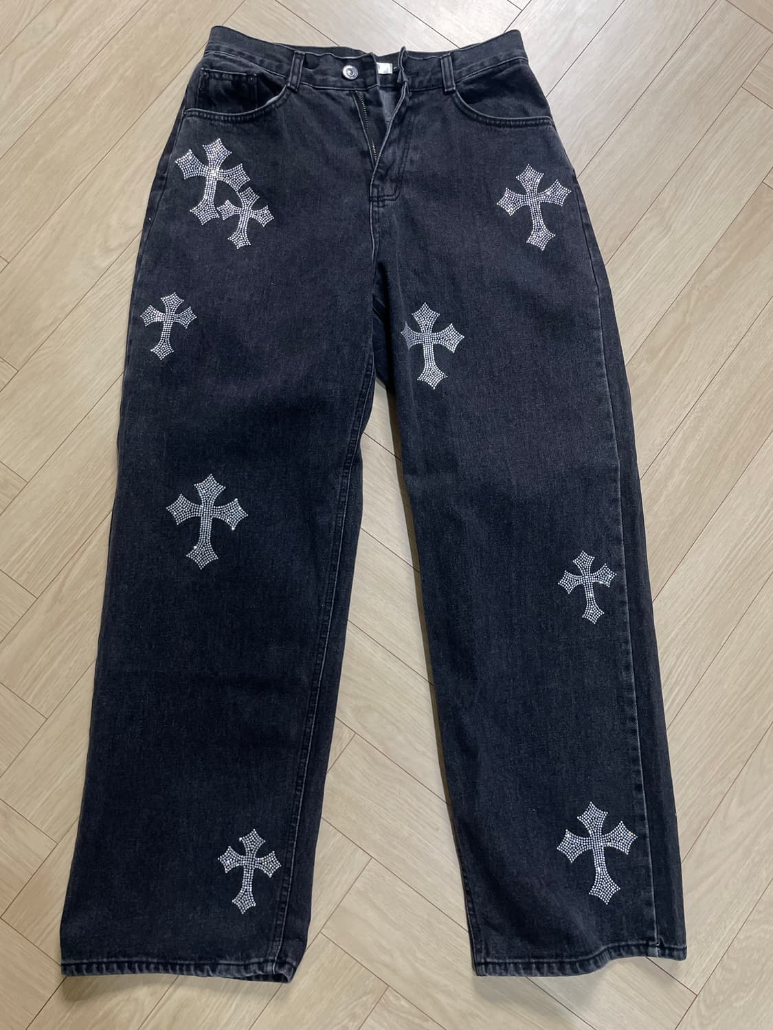 크리스탈 크로스 데님 팬츠 (1사이즈 29-32 추천) 상품이미지3