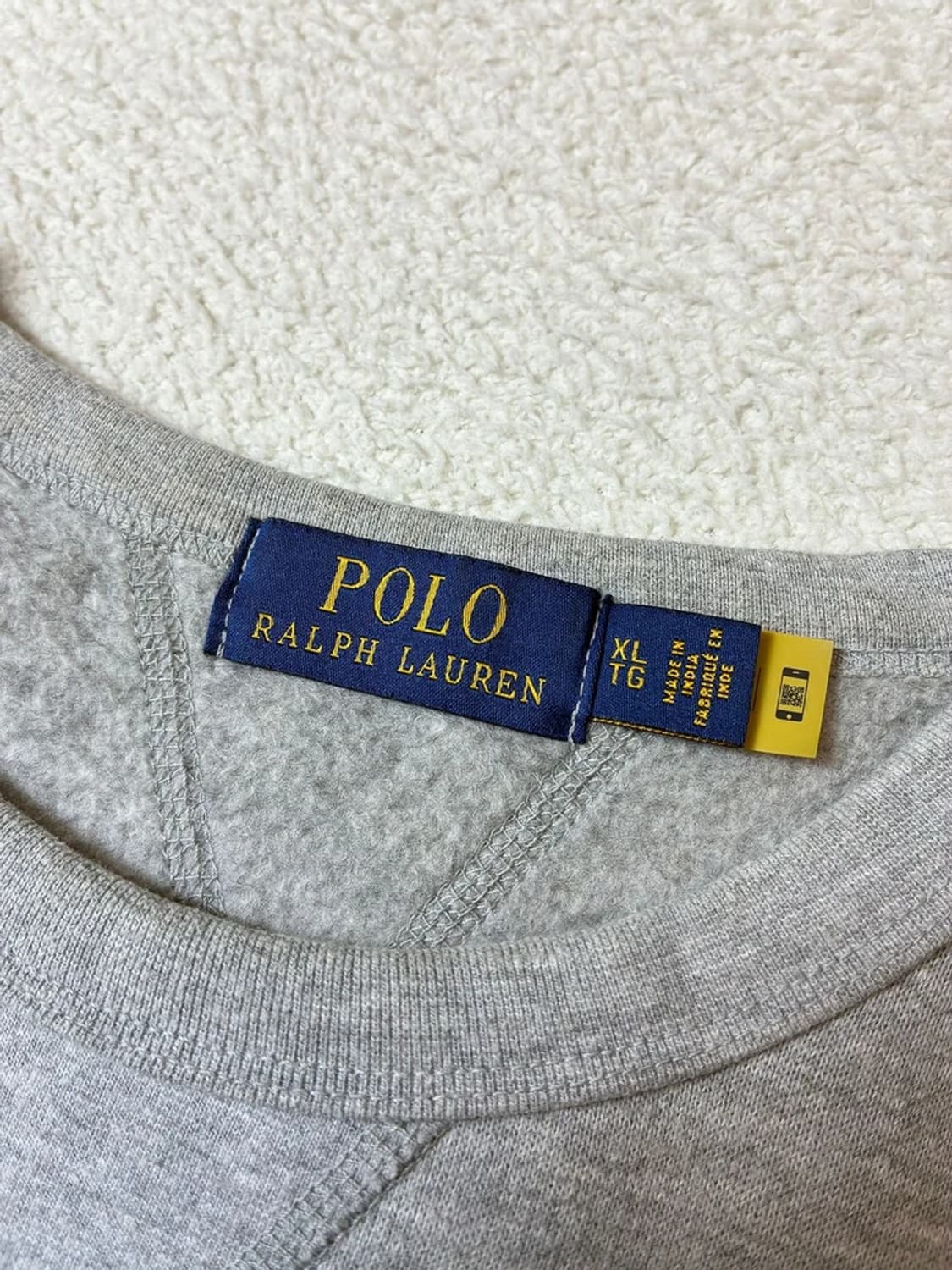 폴로 랄프로렌 로고 큐알 크루넥 맨투맨 PN7261 상품이미지6