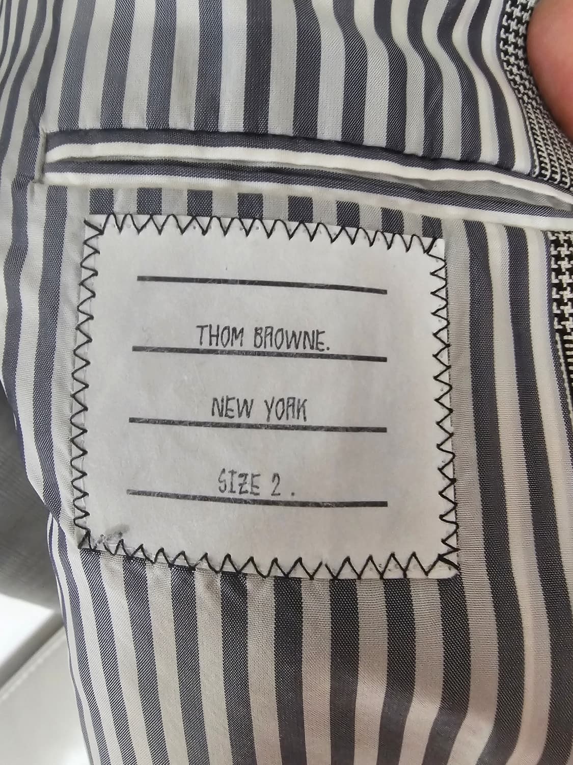 톰 브라운 4바 하이암홀 코트 바지 셋업(초저가/코트2/바지31) 상품이미지8