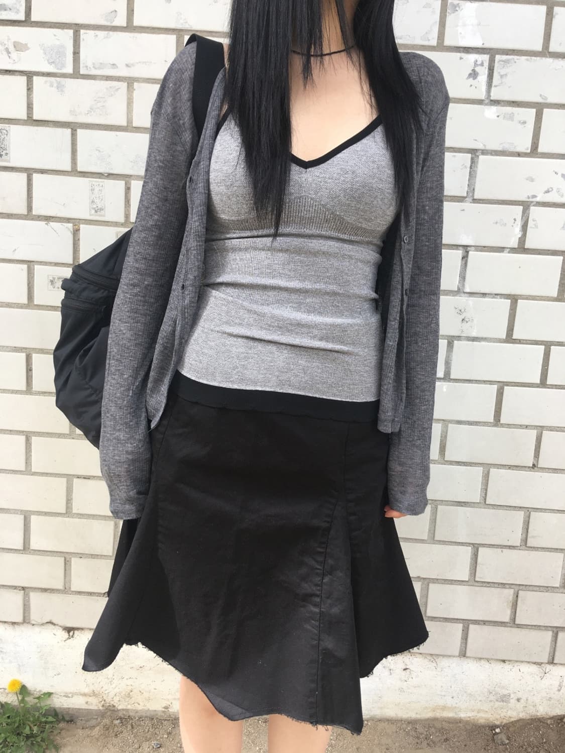 calm slim cardigan gray 상품이미지1