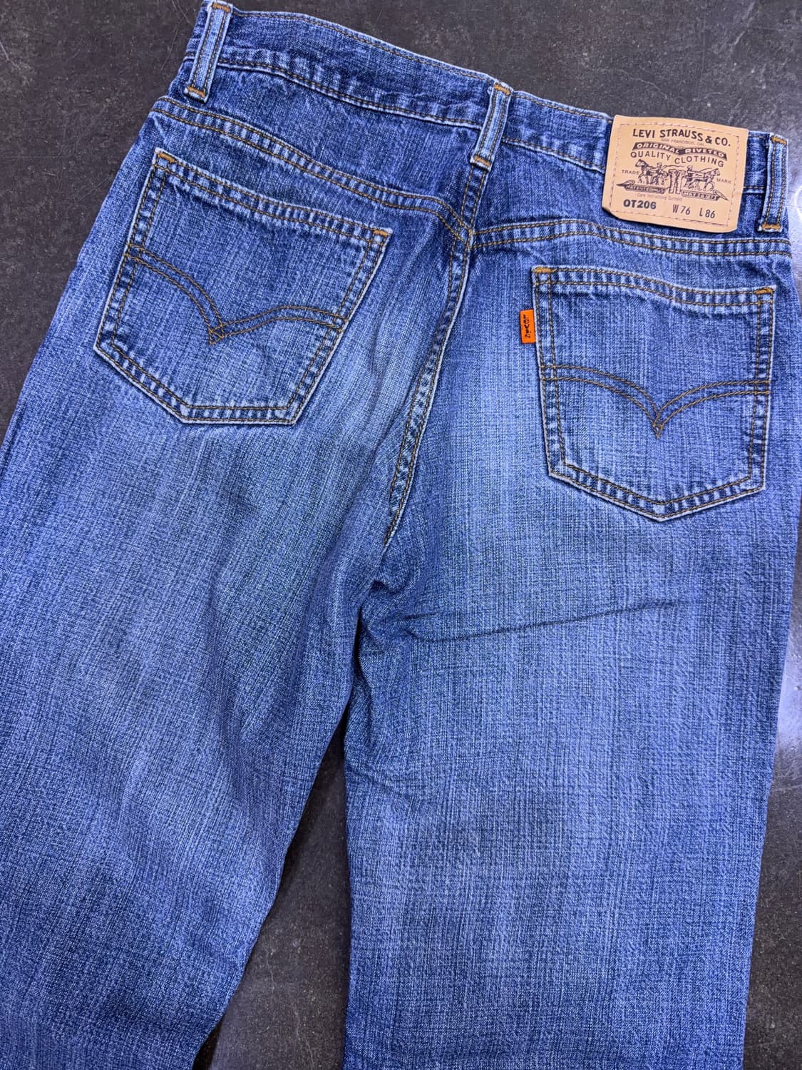 리바이스 OT206 레귤러 스트레이트핏 빈티지 워싱 데님팬츠 30 상품이미지6