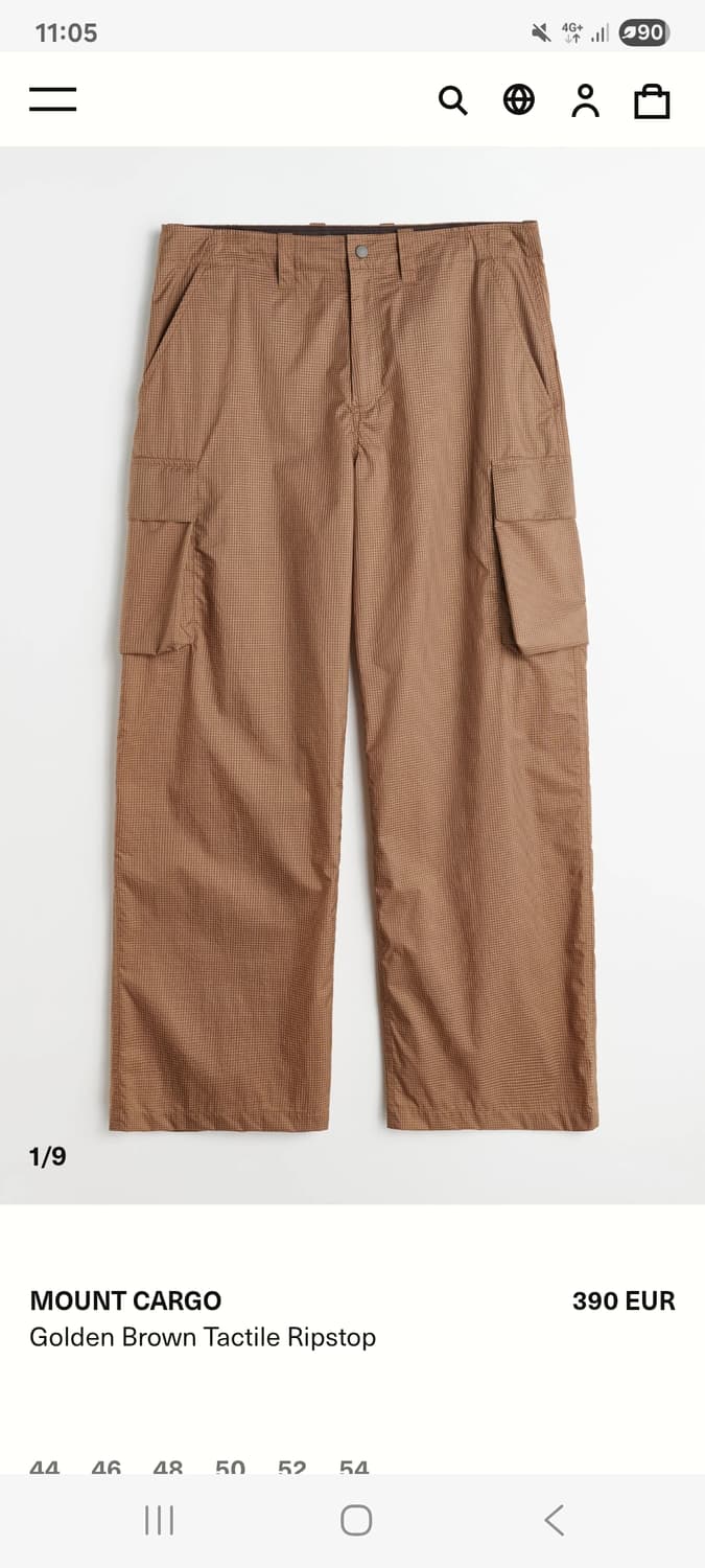 아워레가시 마운트 카고 팬츠 립스탑 46사이즈 상품이미지1