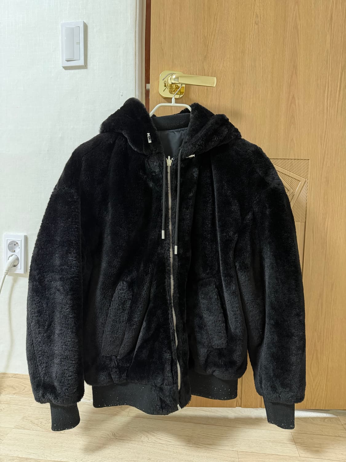 자라 리버시블 퍼자켓 L 상품이미지1