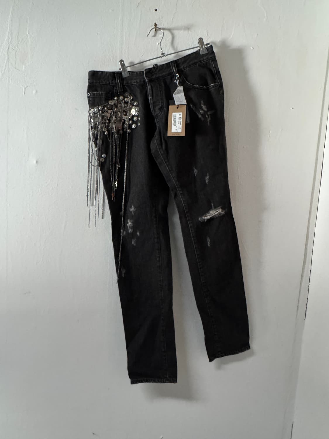 <새상품> 디스퀘어드2 아카이브 락펑크 체인 데님팬츠 상품이미지3