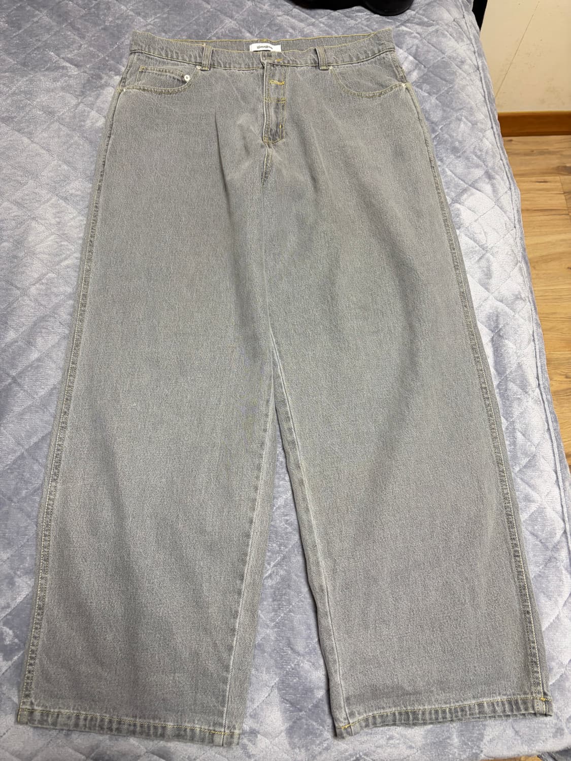 기마구아스 배기 트라우저 그레이 42 상품이미지5