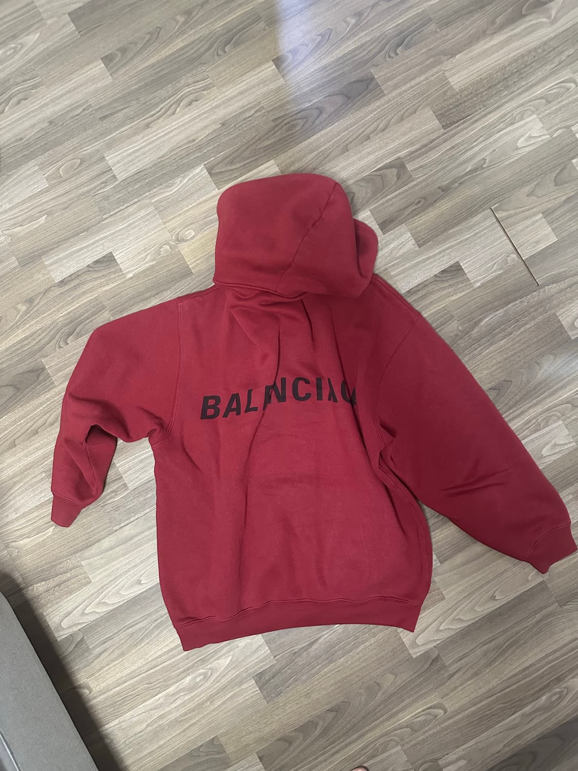 발렌시아가 후드 빨간색 M사이즈 상품이미지3