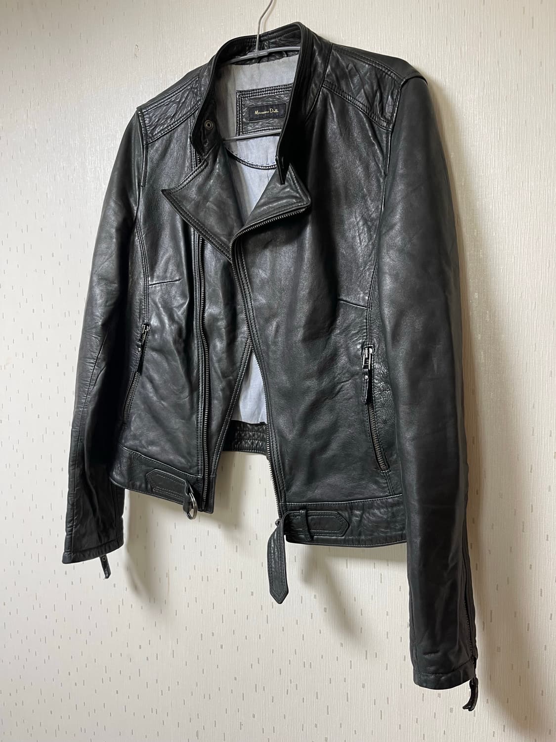 마시모뚜띠 정품 램스킨 양가죽 라이더자켓 S 상품이미지3
