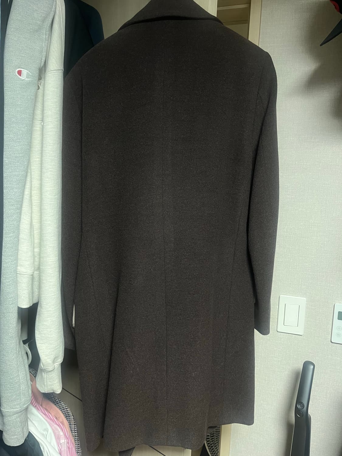 빈티지 버버리 더블 브라운 코트 판매 상품이미지2