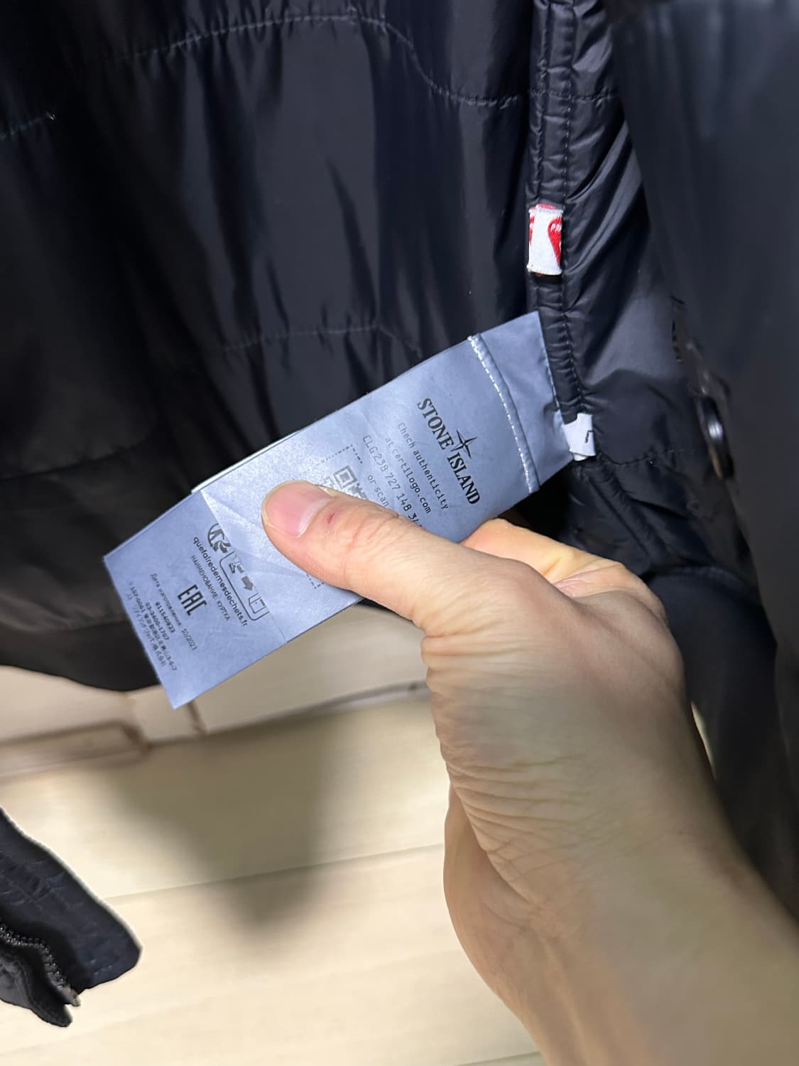 스톤아일랜드 크링클랩스 프리마로프트 tc 패딩자켓 L 새상품급 판매~ 상품이미지7