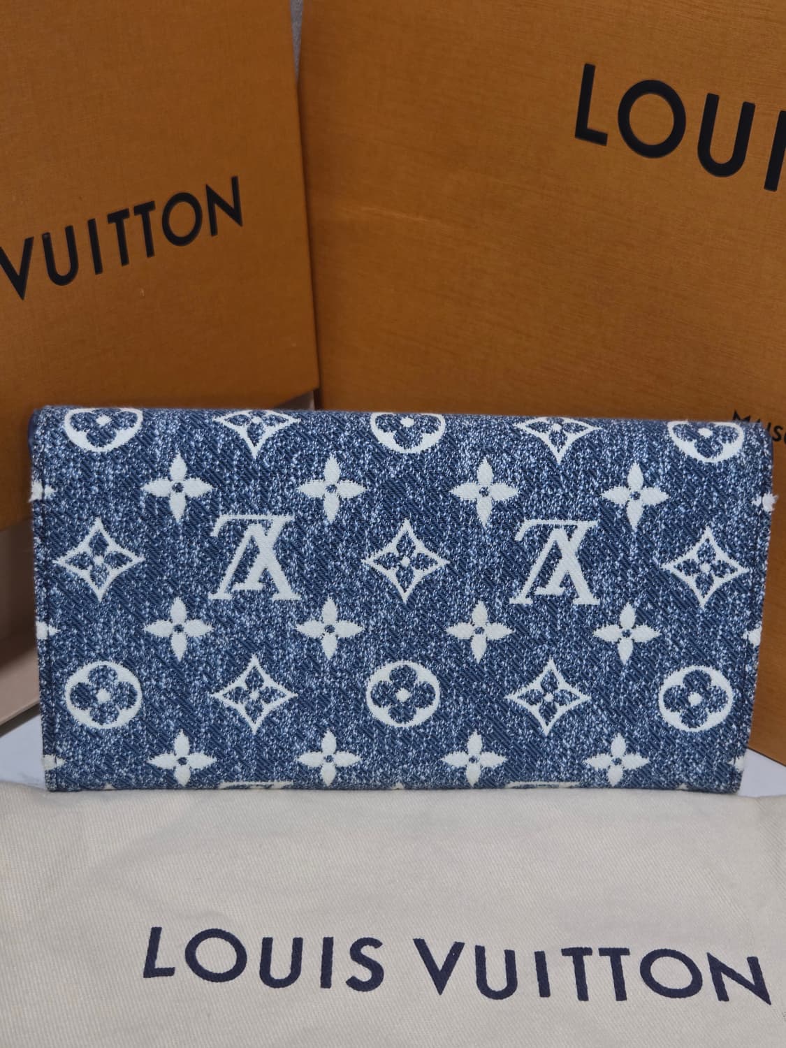 [새상품급] 루이비통 모노그램 데님 사라월렛 장지갑 상품이미지3