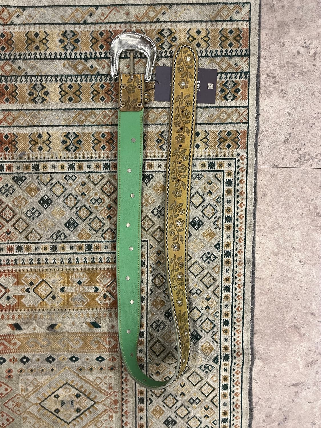 빈티지 플라워 스톤 벨트 #csz2498 상품이미지2