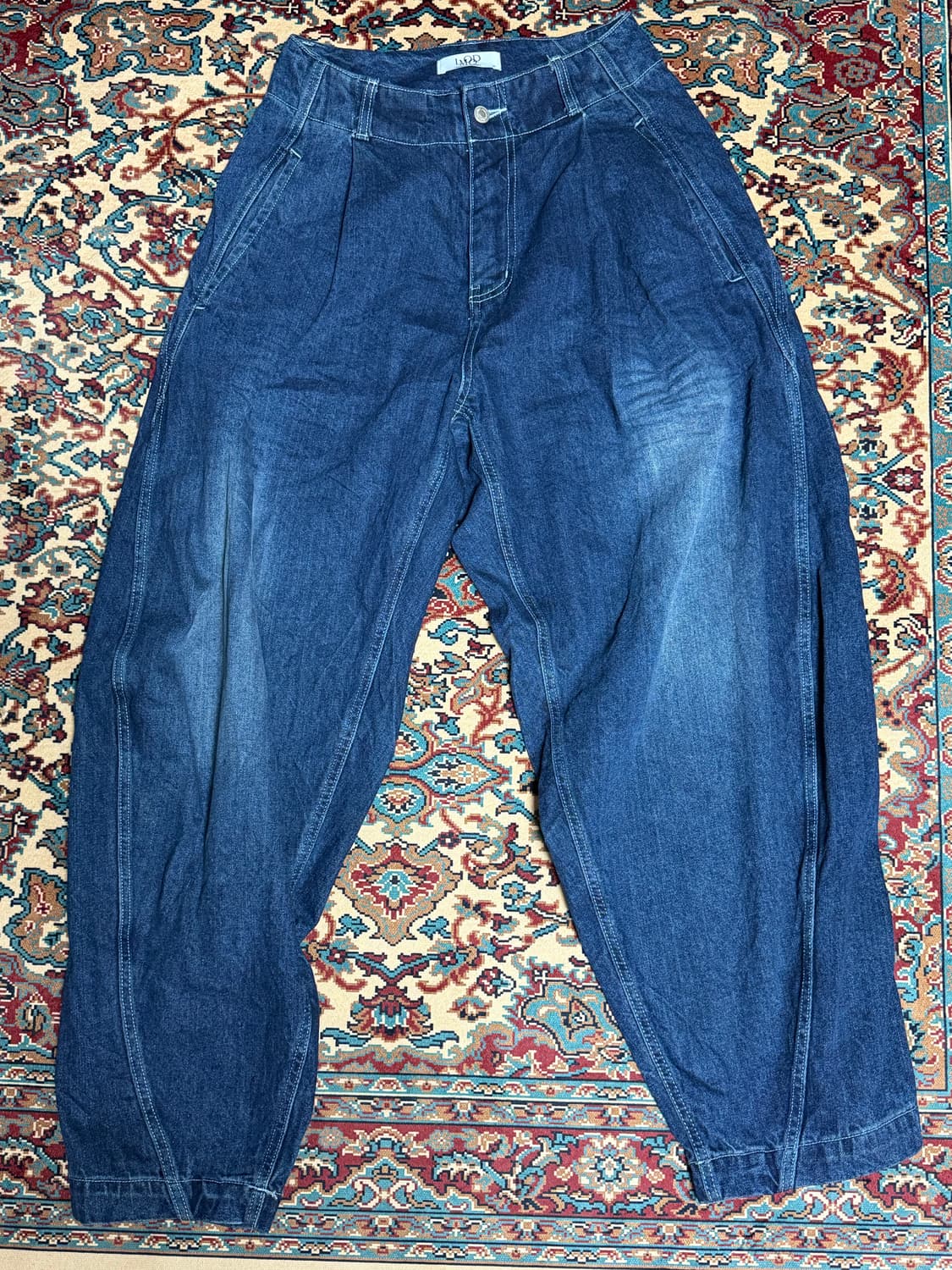 엘무드 오벌 와이드 데님 인디고 44사이즈 상품이미지1