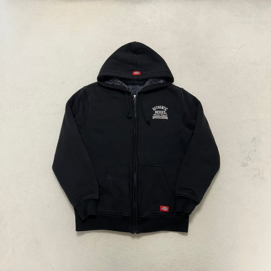 Dickies black fleece hood zip-up  상품이미지4