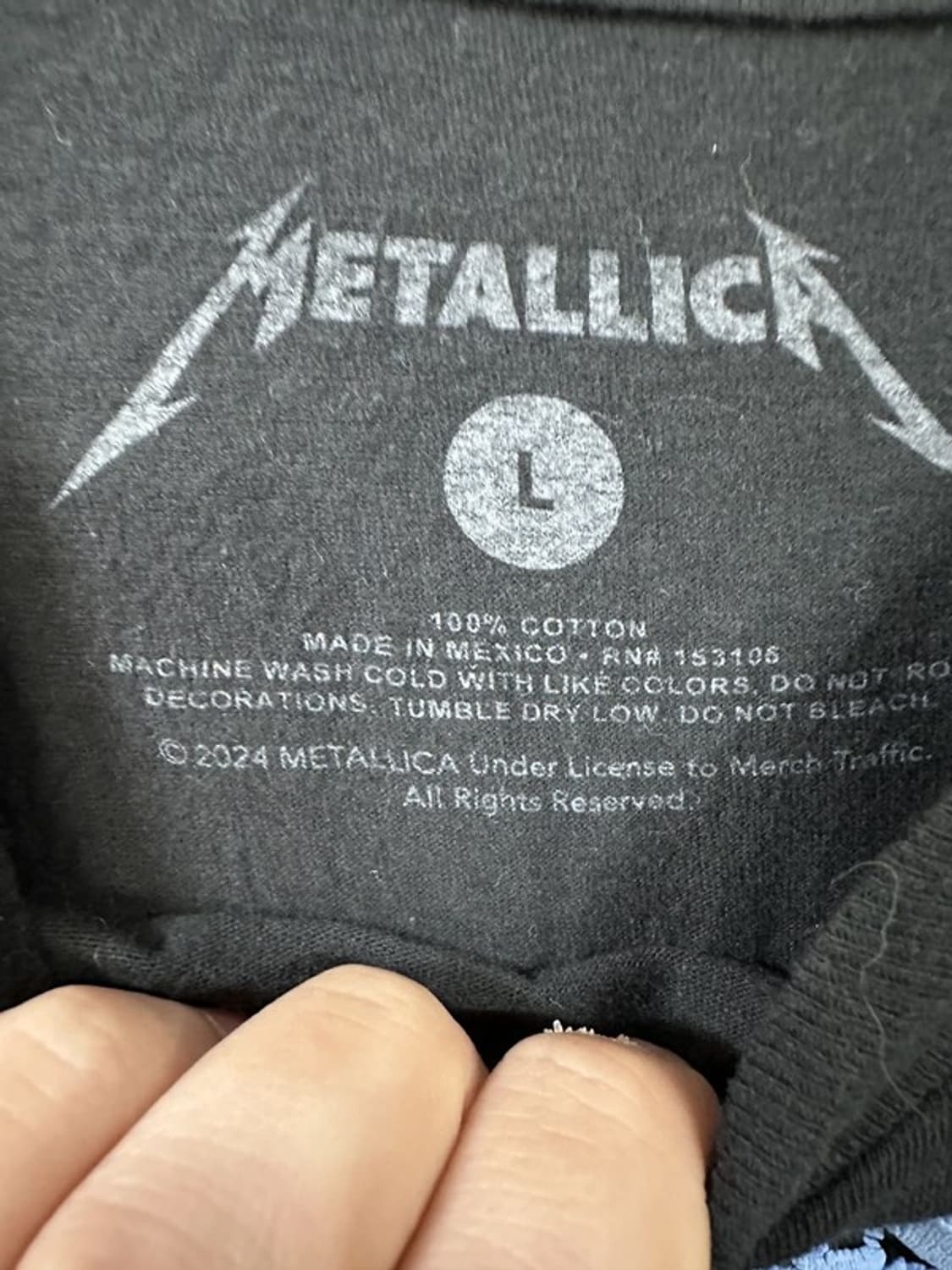 [L] METALLICA 엠보싱디테일 빈티지 밴드 반팔티 상품이미지4