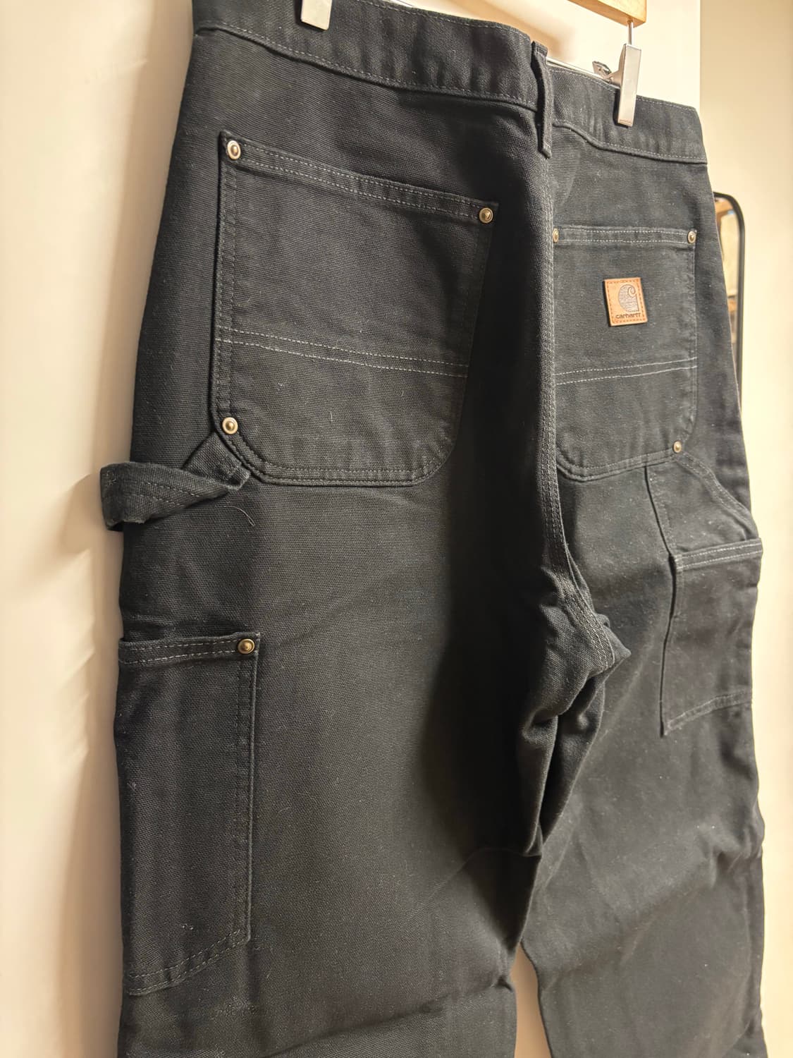 [31X32] 칼하트 더블니 워크팬츠 블랙 상품이미지7