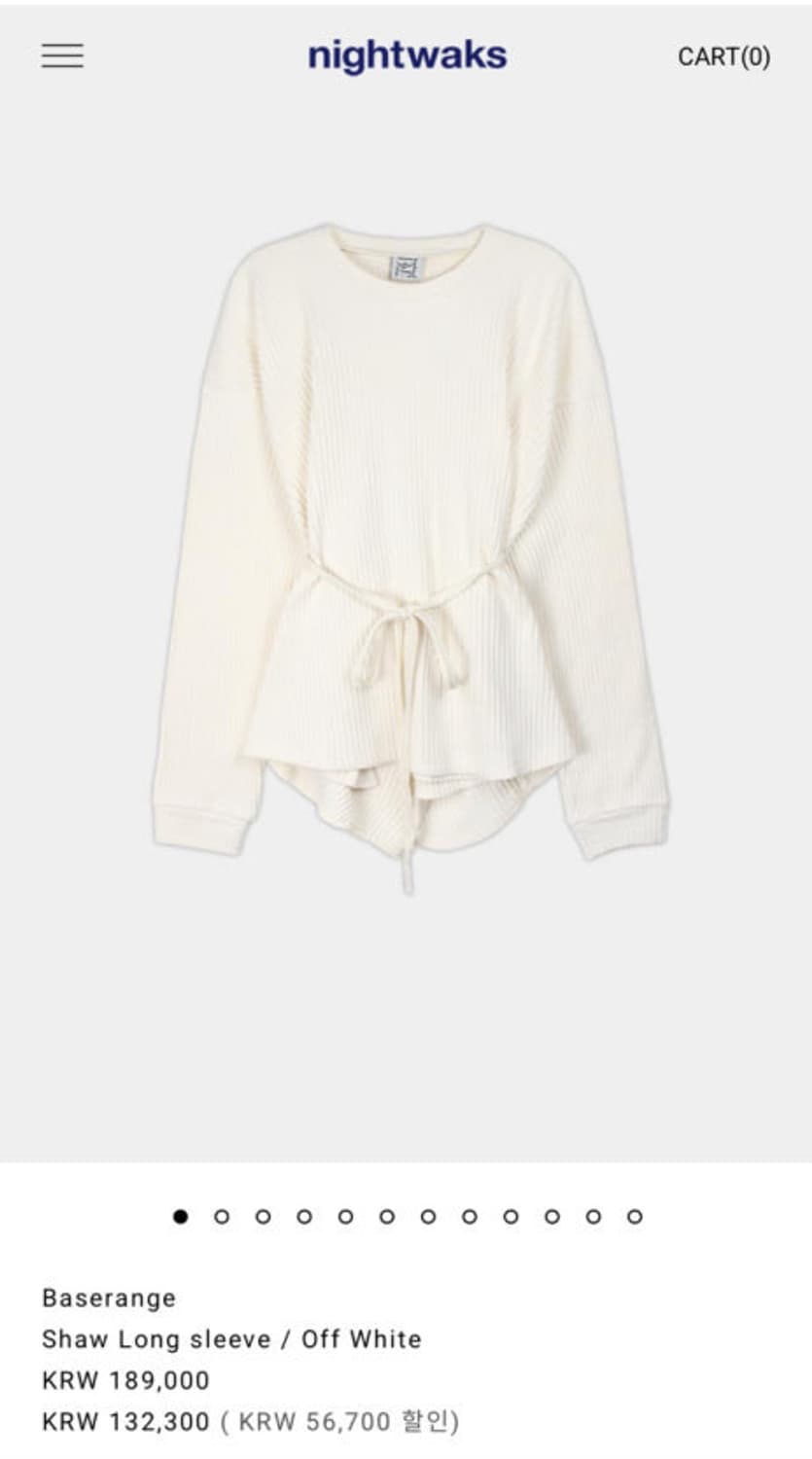 Baserange shaw long sleeve 베이스레인지 샤 롱슬리브 상품이미지3