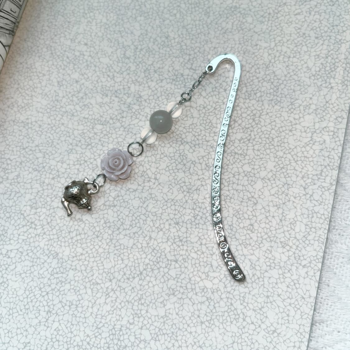 ⊰flower teapot⊱ bookmark 앤틱 티팟 책갈피 상품이미지3