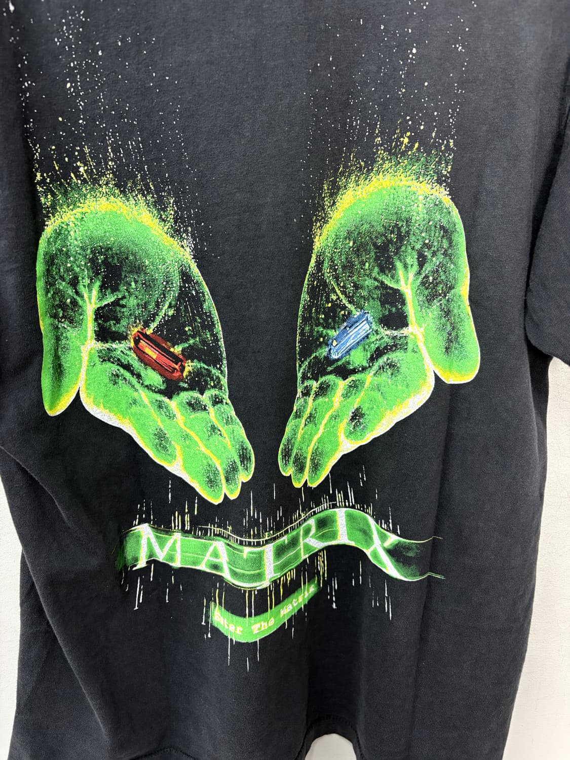 빈티지 매트릭스 블랙 반팔티 A3692 상품이미지5