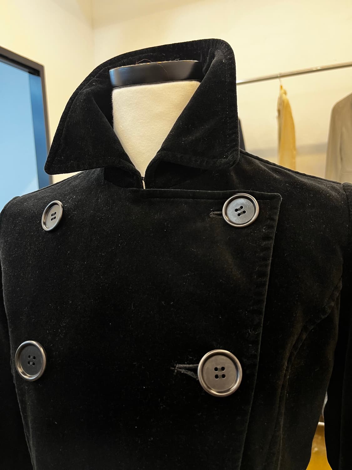 폴스미스 진스 더블 브레스티드 벨벳 코트 상품이미지3