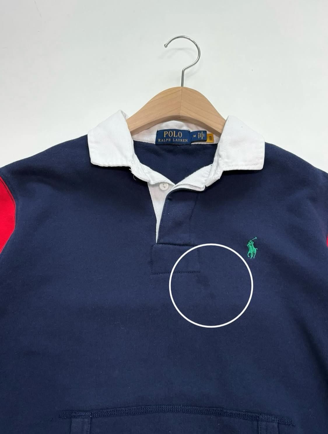 Polo by RalphLauren 폴로 네이비 컬러블록 배색 럭비티 상품이미지7