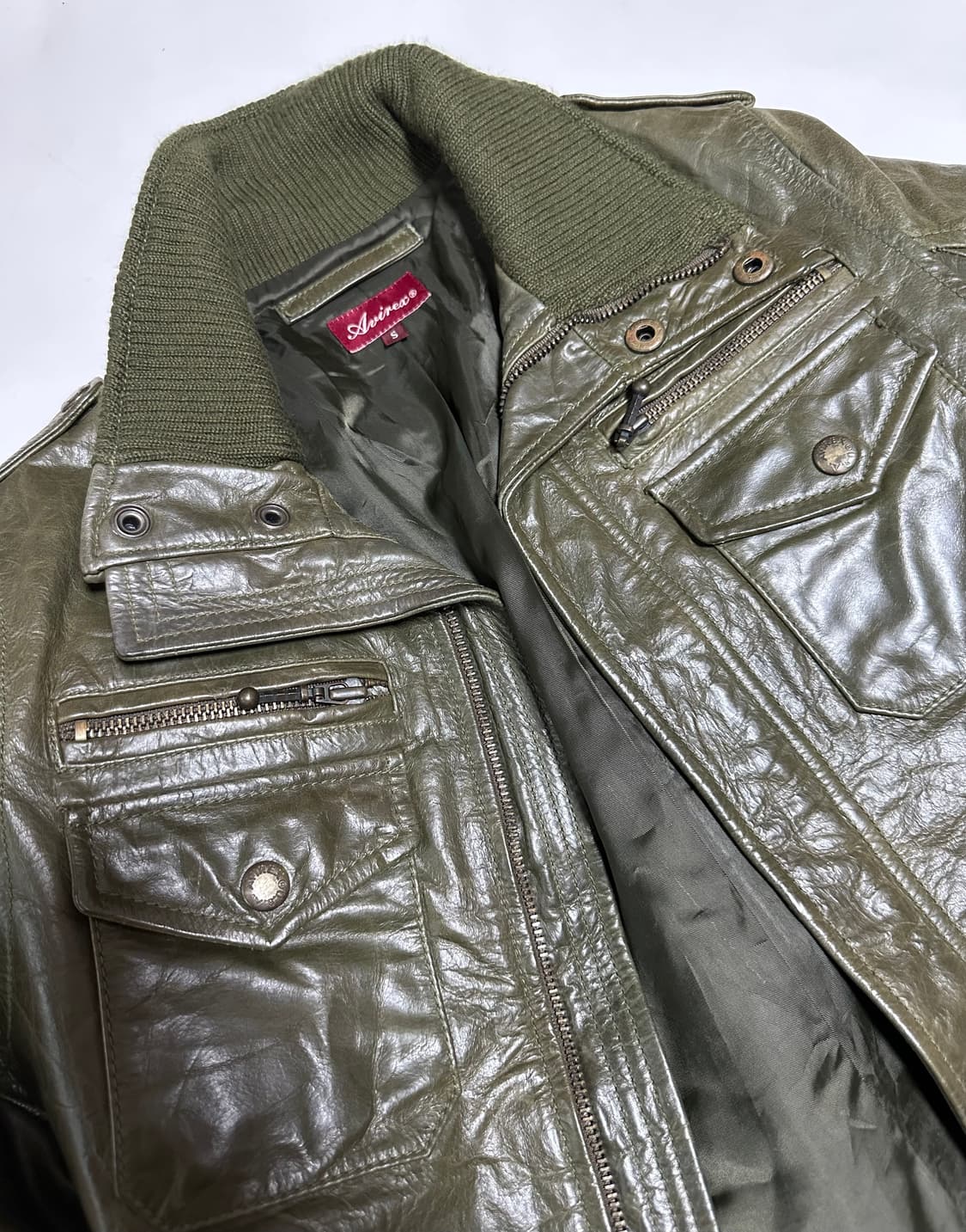 아비렉스 여성 가죽 자켓 상품이미지1